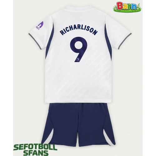 Tottenham Hotspur Richarlison #9 Hemmaställ Barn 2026-27 Kortärmad (+ Korta byxor)